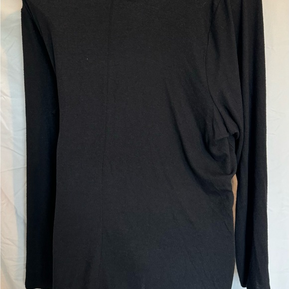 Lane Bryant plus size Side Tie Wrap Sweater.  Black. Size 30/32. V neck - Picture 6 of 6